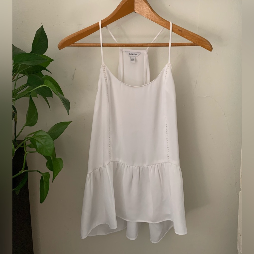 Calvin Klein peplum tank top